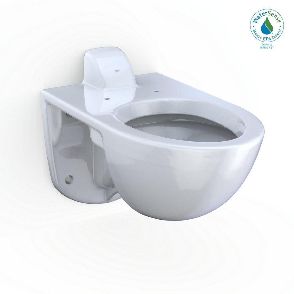TOTO Cotton 1.0/1.6 gpf Elongated Wall Mount One Piece Toilet 