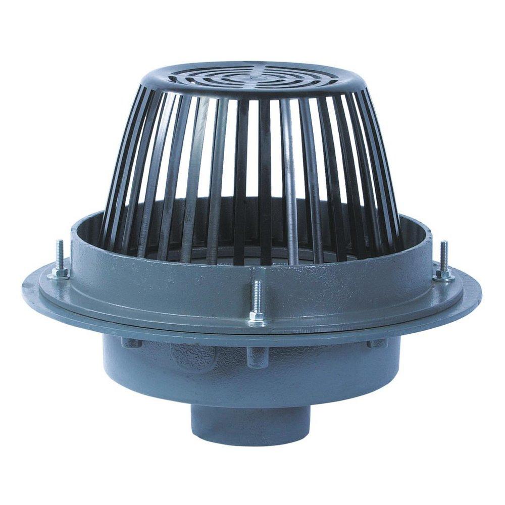 6 ROOF DRN W/ SR-DC-DI DOME-WD 