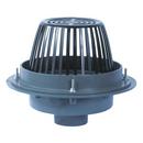 RD-300 Series 6 in. Epoxy Coated Cast Iron Roof Drain with Sump Receiver, Under Deck Clamp, Ductile Iron Dome and 2" External Water Dam