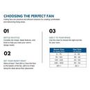 Progress Lighting Matte Black 26 in. 3-Blade Indoor or Outdoor Ceiling Fan 