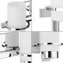 REISS COLLECTION TWO-LIGHT MODERN FARMHOUSE POLISHED CHROME VANITY LIGHT 