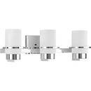 REISS COLLECTION THREE-LIGHT MODERN FARMHOUSE POLISHED CHROME VANITY LIGHT 