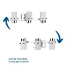 REISS COLLECTION THREE-LIGHT MODERN FARMHOUSE POLISHED CHROME VANITY LIGHT 