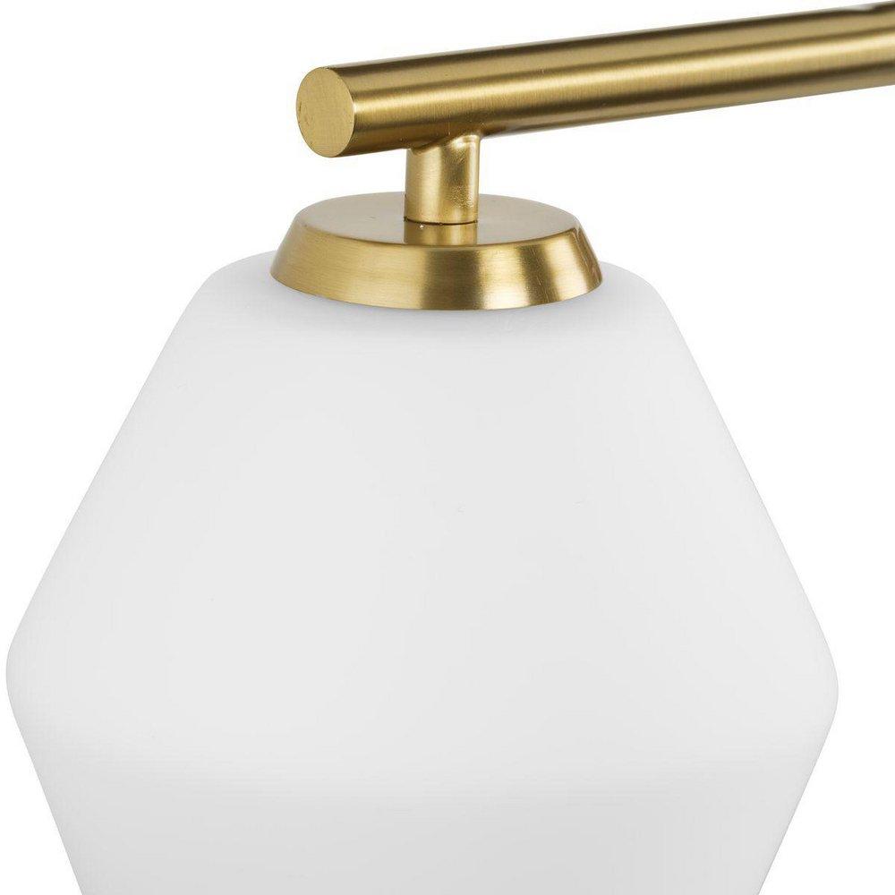 COPELAND COLLECTION FOUR-LIGHT BRUSHED GOLD MID-CENTURY MODERN VANITY LIGHT 