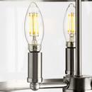 GILLIAM COLLECTION 13 IN. THREE-LIGHT BRUSHED NICKEL NEW TRADITIONAL SEMI-FLUSH MOUNT 