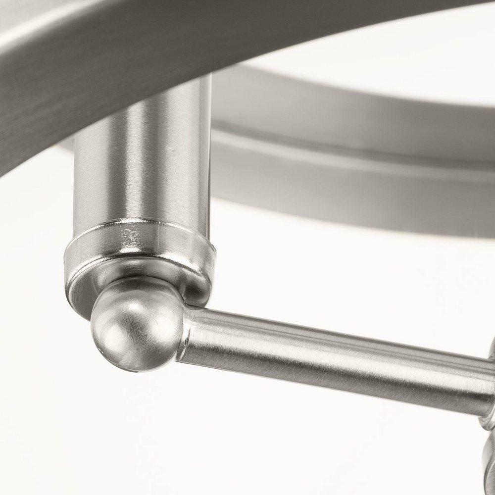 GILLIAM COLLECTION 13 IN. THREE-LIGHT BRUSHED NICKEL NEW TRADITIONAL SEMI-FLUSH MOUNT 