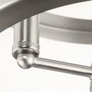 GILLIAM COLLECTION 13 IN. THREE-LIGHT BRUSHED NICKEL NEW TRADITIONAL SEMI-FLUSH MOUNT 