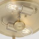 GILLIAM COLLECTION 12-5/8 IN. TWO-LIGHT VINTAGE BRASS NEW TRADITIONAL FLUSH MOUNT 