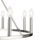 GILLIAM COLLECTION NINE-LIGHT BRUSHED NICKEL NEW TRADITIONAL CHANDELIER 
