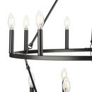 GILLIAM COLLECTION NINE-LIGHT MATTE BLACK NEW TRADITIONAL CHANDELIER 