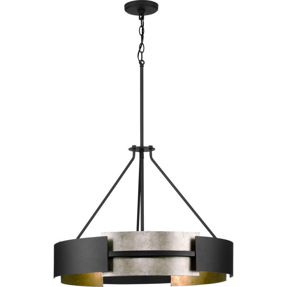 Progress Lighting Matte Black 60W 5-Light Medium E-26 Incandescent Pendant 
