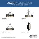 Progress Lighting Matte Black 60W 5-Light Medium E-26 Incandescent Pendant 