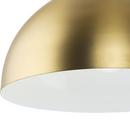 PERIMETER COLLECTION ONE-LIGHT BRUSHED GOLD MID-CENTURY MODERN PENDANT WITH METAL SHADE 