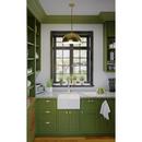 PERIMETER COLLECTION ONE-LIGHT BRUSHED GOLD MID-CENTURY MODERN PENDANT WITH METAL SHADE 