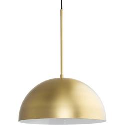 100W 1-Light Mid-Century Modern Pendant With Metal Shade in Brushed Gold