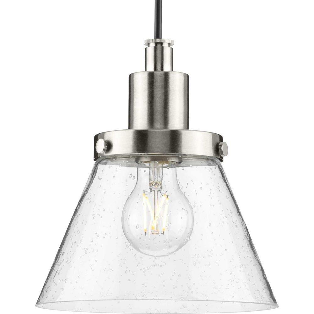 Progress Lighting Brushed Nickel 60W 1-Light Medium E-26 Incandescent Pendant 
