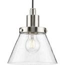 Progress Lighting Brushed Nickel 60W 1-Light Medium E-26 Incandescent Pendant 