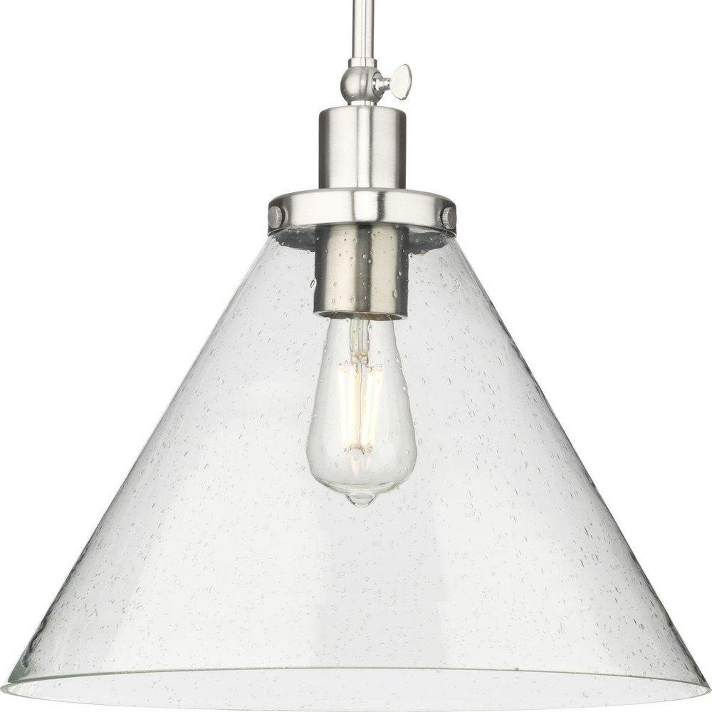 Progress Lighting Brushed Nickel 100W 1-Light Medium E-26 Incandescent Pendant 