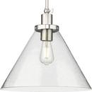 Progress Lighting Brushed Nickel 100W 1-Light Medium E-26 Incandescent Pendant 