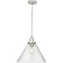 Progress Lighting Brushed Nickel 100W 1-Light Medium E-26 Incandescent Pendant 