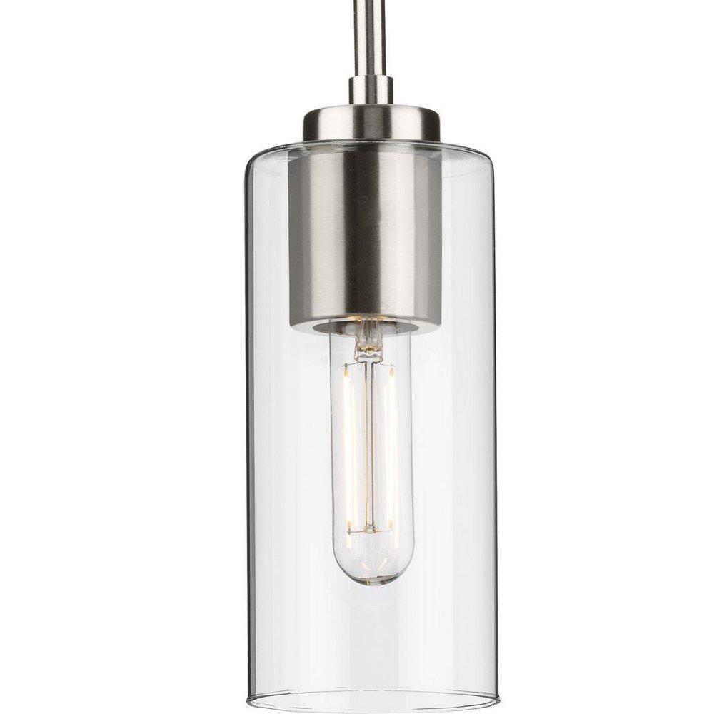 Progress Lighting Brushed Nickel 60W 1-Light Medium E-26 Incandescent Pendant 