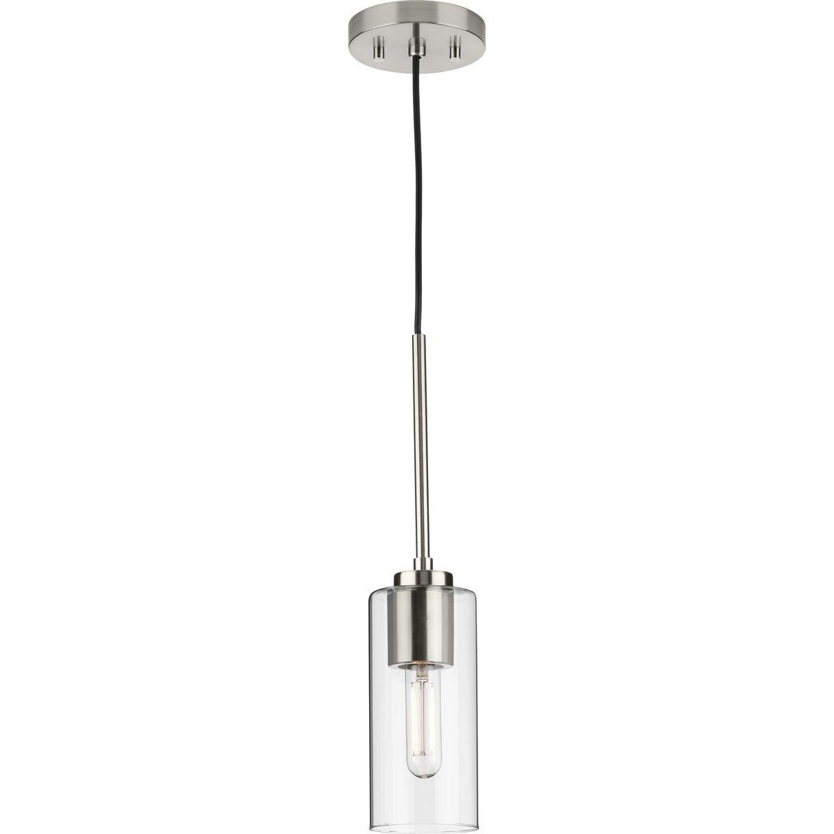 Progress Lighting Brushed Nickel 60W 1-Light Medium E-26 Incandescent Pendant 