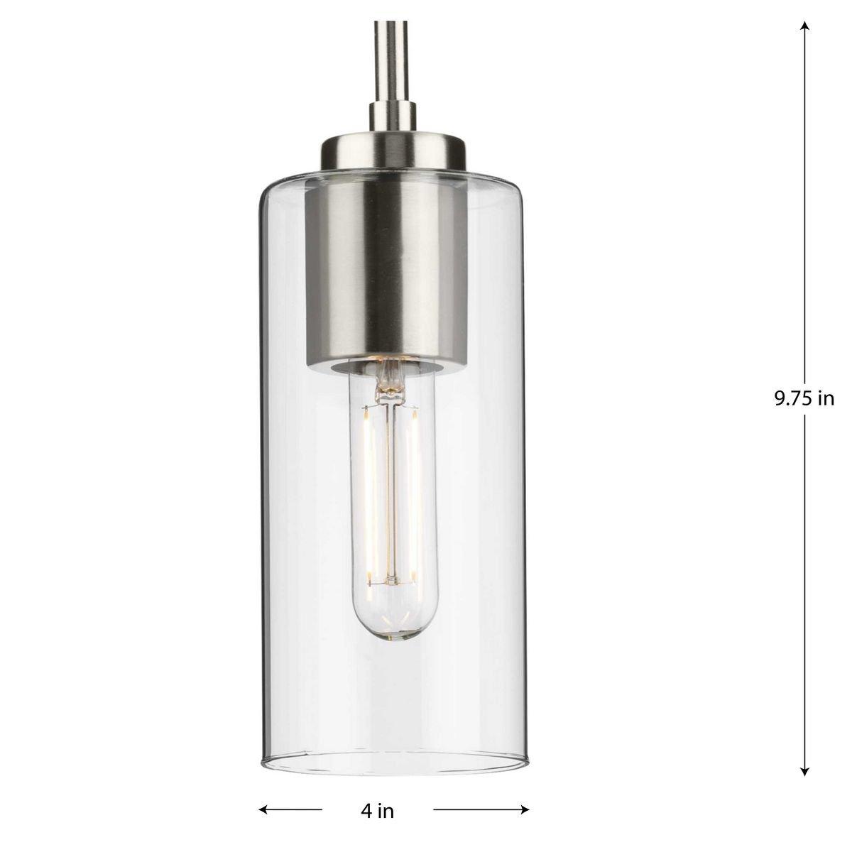 Progress Lighting Brushed Nickel 60W 1-Light Medium E-26 Incandescent Pendant 