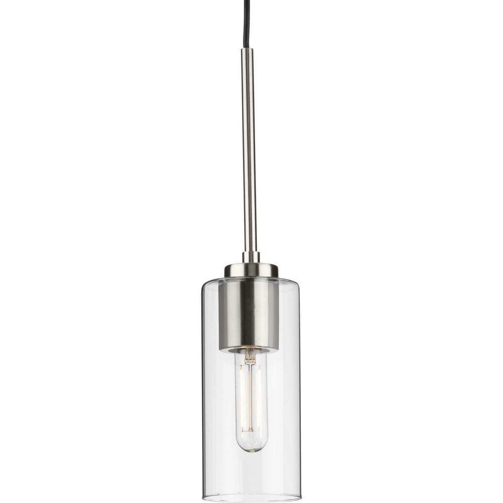 Progress Lighting Brushed Nickel 60W 1-Light Medium E-26 Incandescent Pendant 