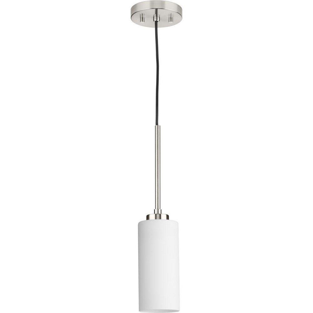 COFIELD COLLECTION ONE-LIGHT BRUSHED NICKEL TRANSITIONAL PENDANT 