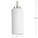 COFIELD COLLECTION ONE-LIGHT BRUSHED NICKEL TRANSITIONAL PENDANT 