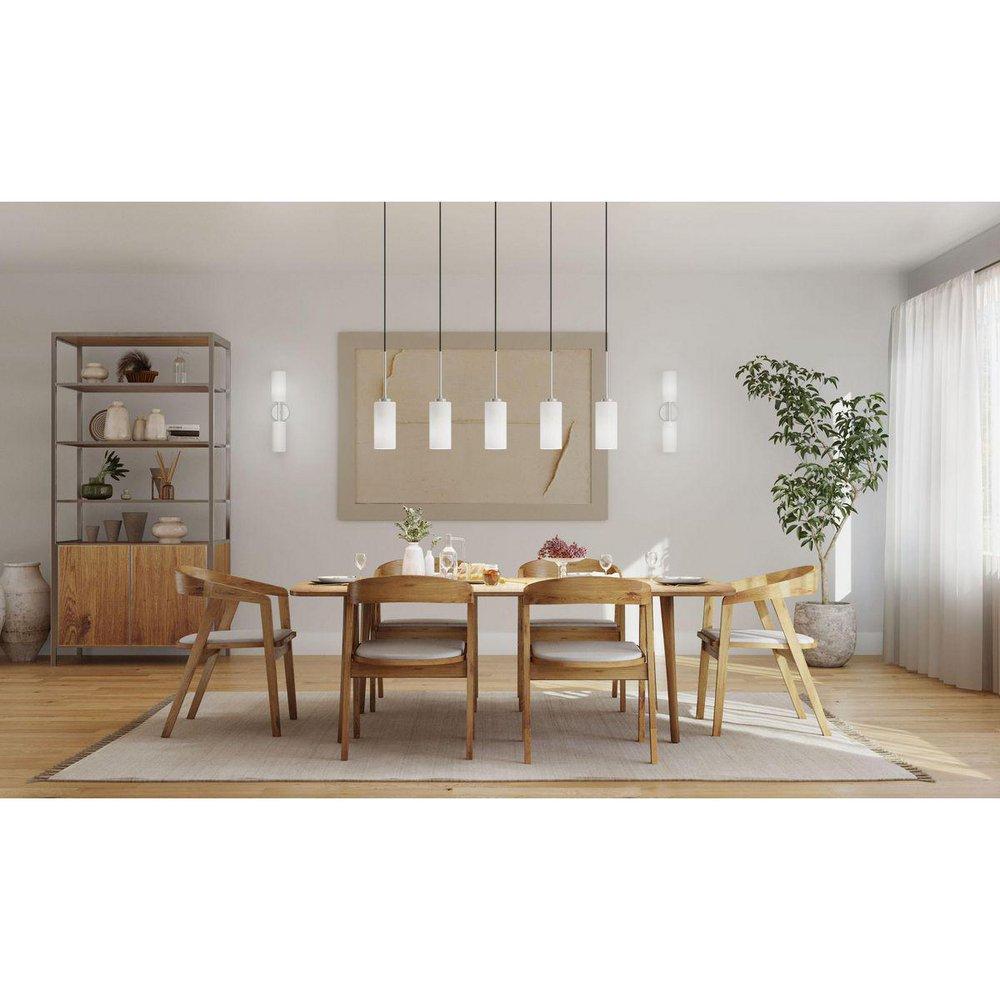 COFIELD COLLECTION ONE-LIGHT BRUSHED NICKEL TRANSITIONAL PENDANT 