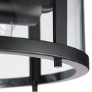 GUNTHER TWO-LIGHT MATTE BLACK MODERN FARMHOUSE FLUSH MOUNT LIGHT 