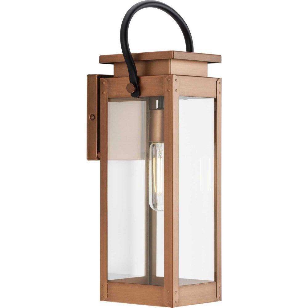 Progress Lighting Antique Copper 1-Light 100W Medium Outdoor Wall Sconce Lantern 