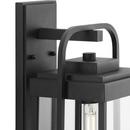 Progress Lighting Textured Black 60W 1-Light 20 in. Wall Sconce 