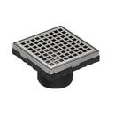 2 in. ABS Throat with 4 in. Polished Stainless Strainer