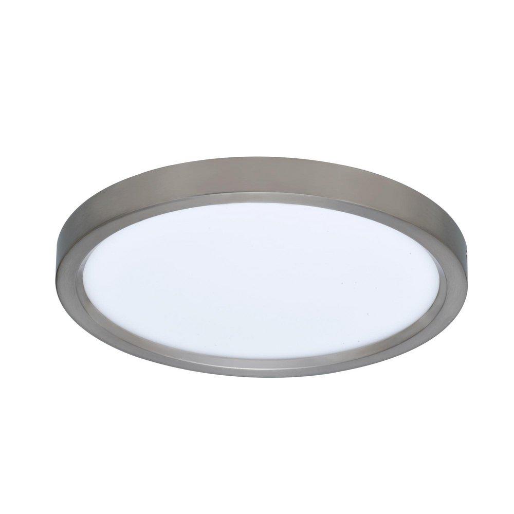 11 in. LED Ceiling Mount Light in Brushed Nickel 