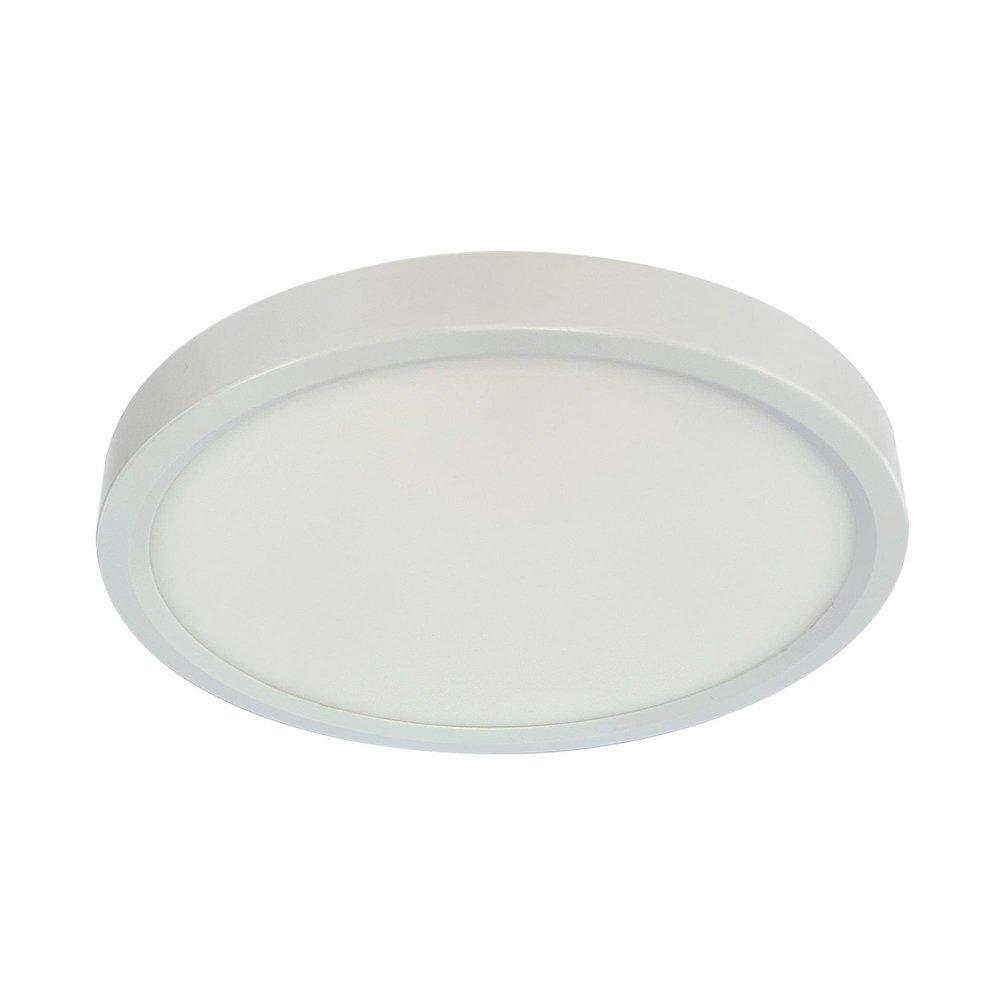 5 in. LED Slim Round Edge-Lit Disc in White 
