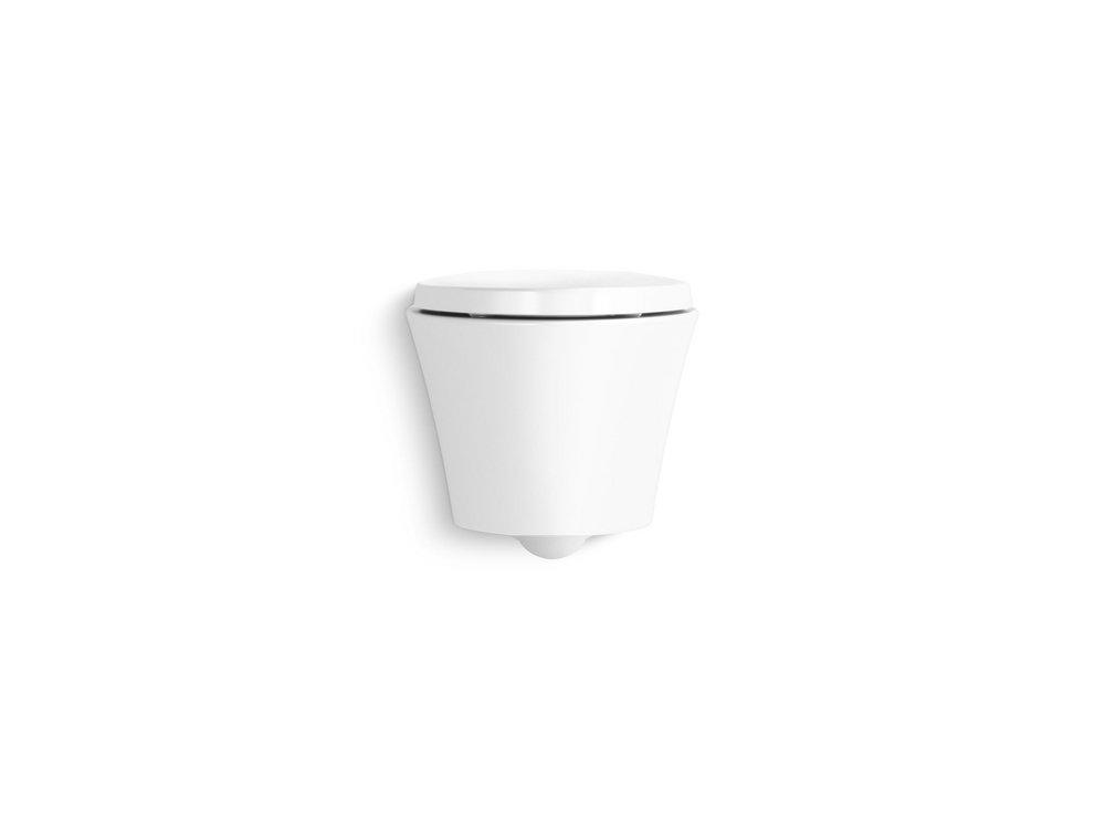 Wall Hung Elongated One Piece Toilet in White 