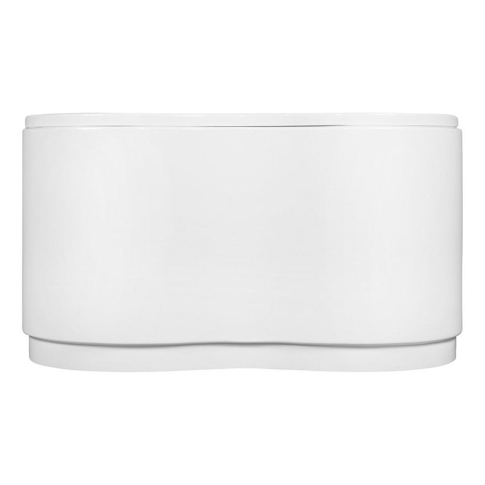 49 in. Soaker Corner Bathtub with Center Drain in White 