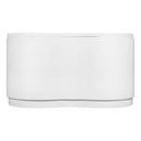 49 in. Soaker Corner Bathtub with Center Drain in White 