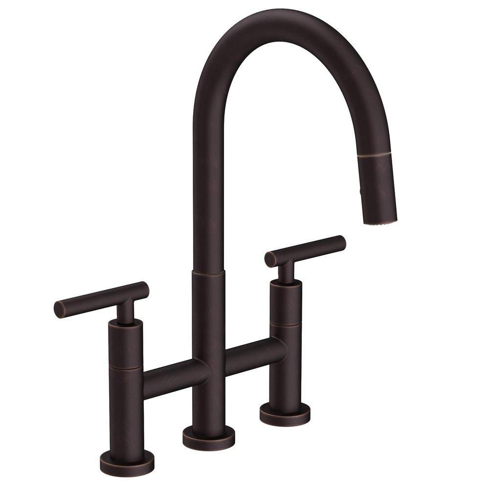KITCHEN BRIDGE PULL-DOWN FAUCET VENETIAN BRONZE 