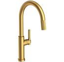 Single Handle Pull Down Kitchen Faucet in Satin Bronze - PVD