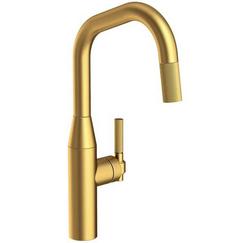 Single Handle Pull Down Kitchen Faucet in Satin Bronze - PVD