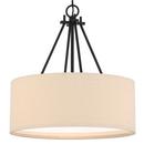 Craftmade Flat Black 60W 3-Light Medium E-26 Pendant 