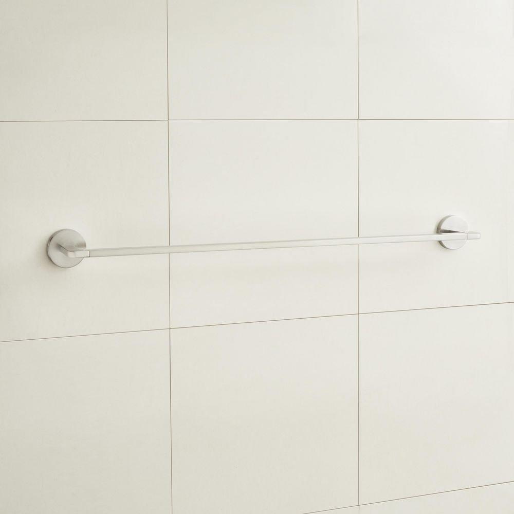 Signature Hardware Brushed Nickel 24 in. Towel Bar 