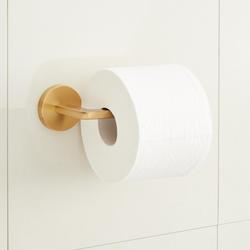 Toilet Tissue Holder in Brushed Gold