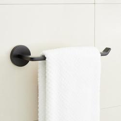 10 in. Towel Ring in Matte Black