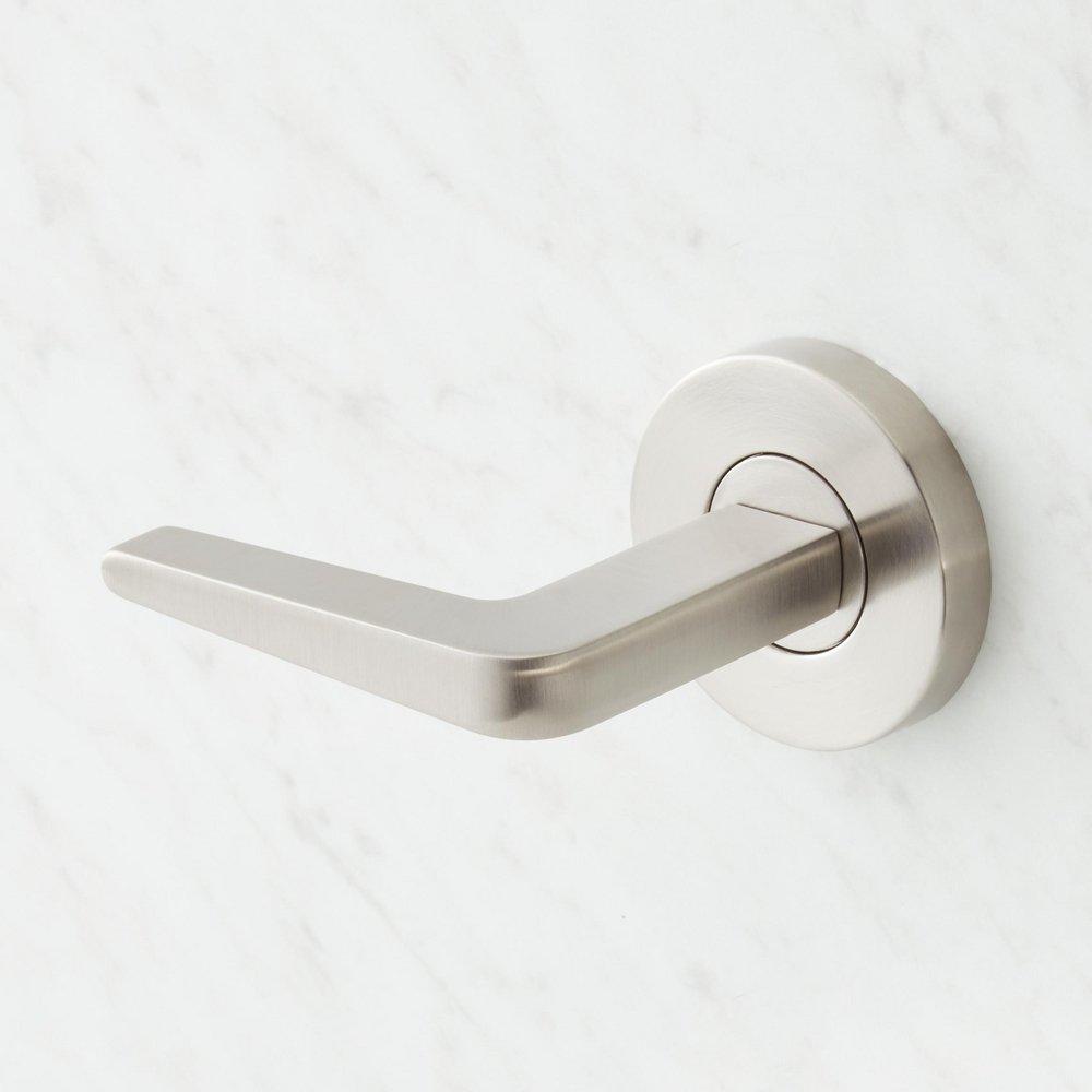 Signature Hardware Brushed Nickel Two Handle Wall Mount Tub Filler 