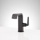 Single Handle Monoblock Bathroom Sink Faucet in Matte Black