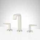 Two Handle Widespread Bathroom Sink Faucet in Brushed Nickel